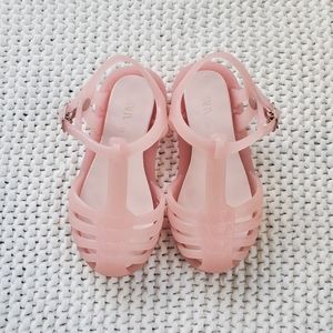 Zara Pink Jelly Sandals Size 21